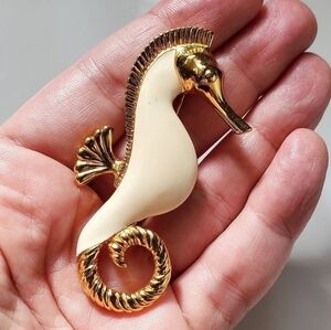 Vintage Trifari Seahorse Brooch